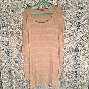 Free People Tan Long Sweater